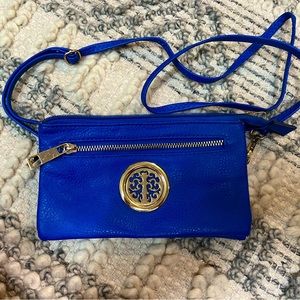 Blue handbag